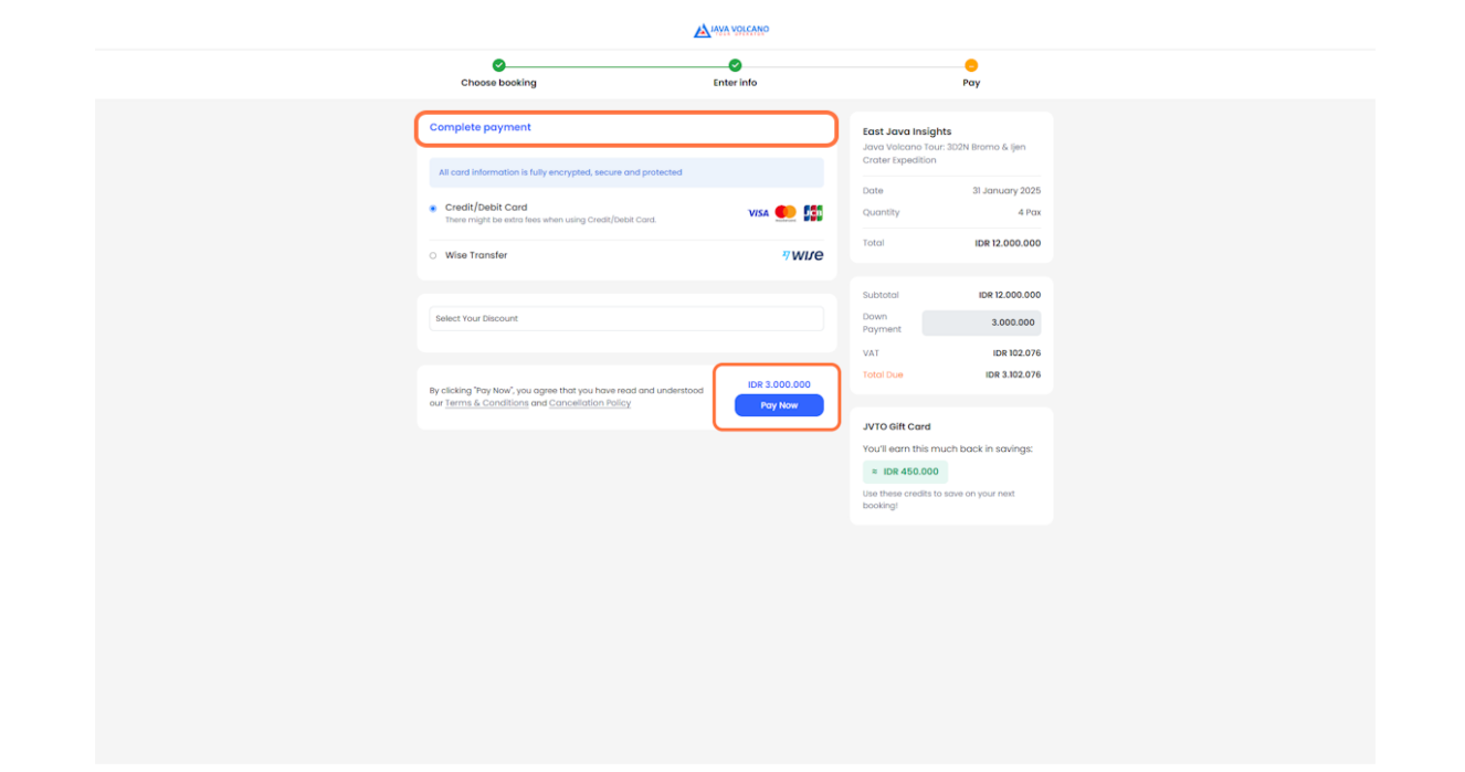 Choose payment method