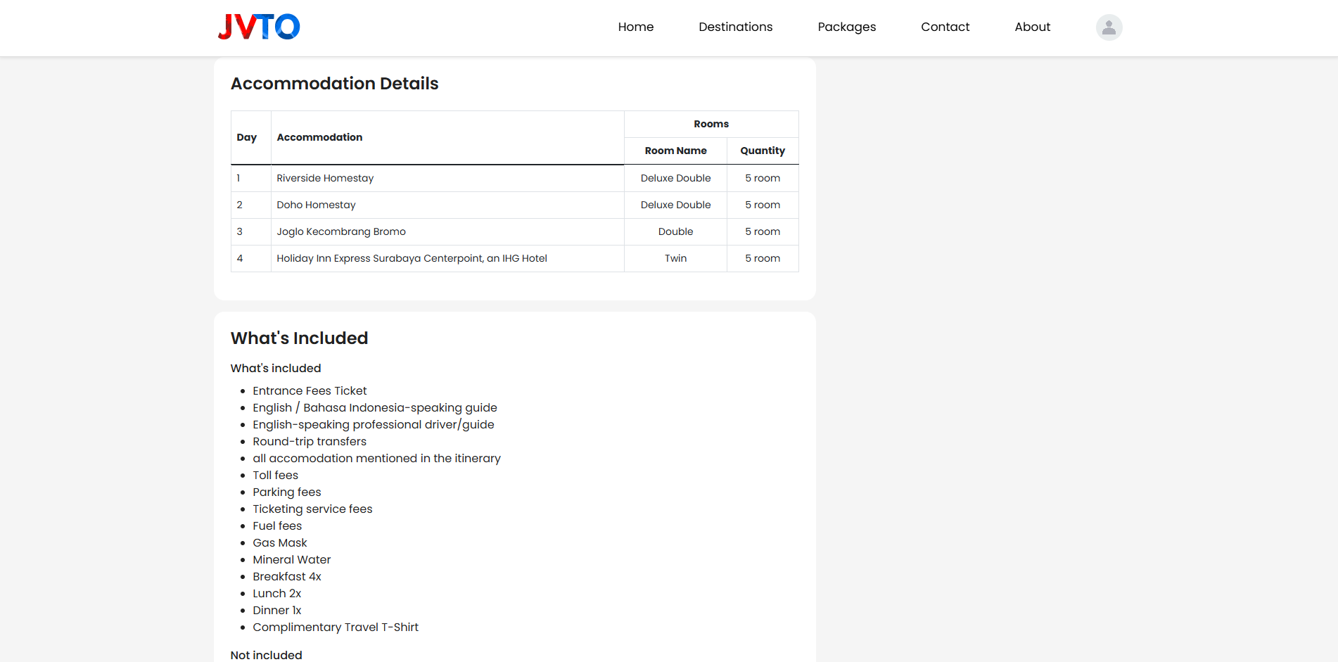 Accommodation Details